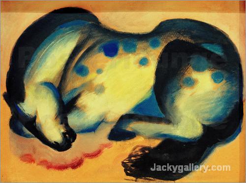 Liegendes Pferd by Franz Marc paintings reproduction